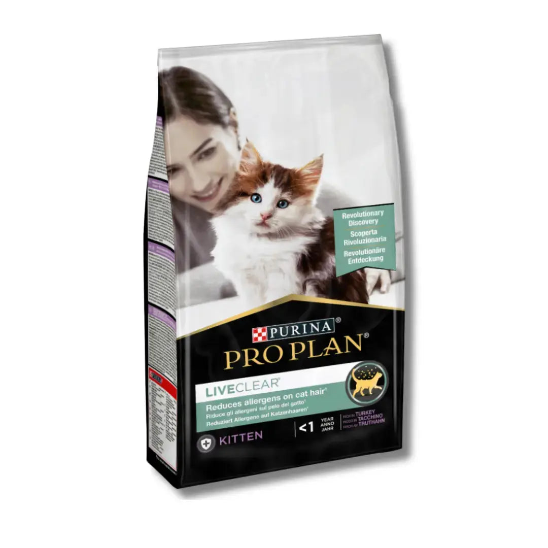 Purina Pro Plan Liveclear Kitten Turkey Dry Cat Food 1.4kg