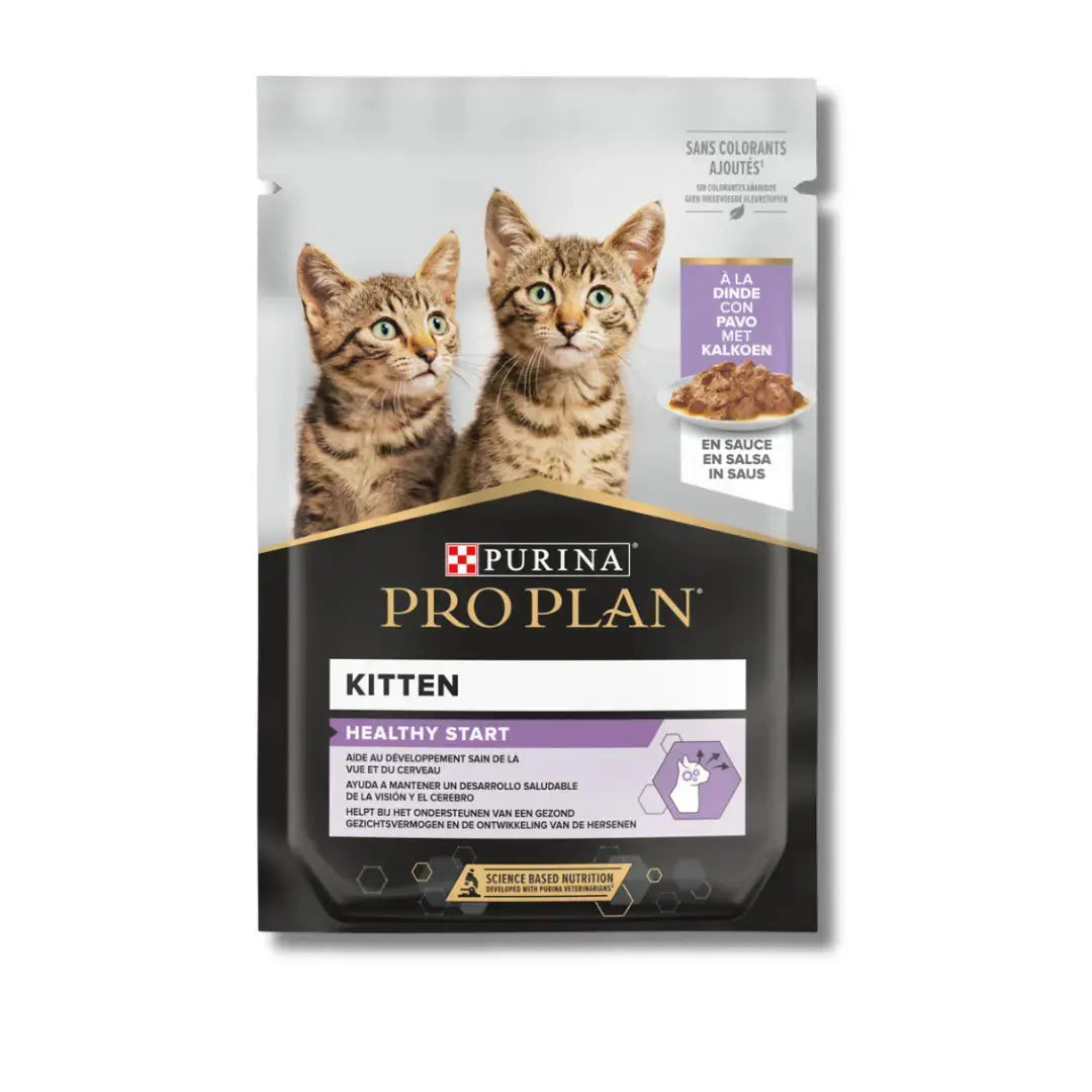 PRO PLAN KITTEN WET CAT FOOD TURKEY IN GRAVY MULTIPACK 85G