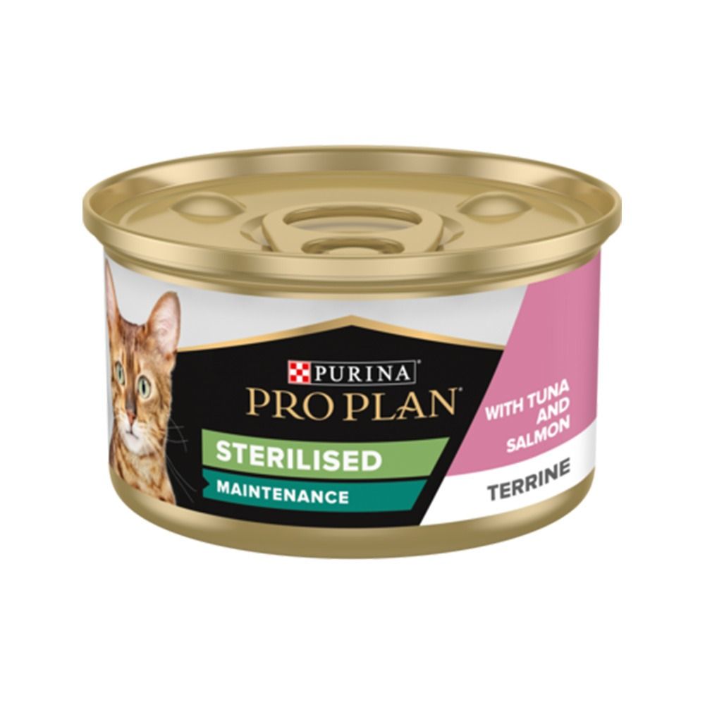 Purina Pro Plan Sterilized Maintenance Terrine with Salmon and Tuna Canned Cat Food - 85 g