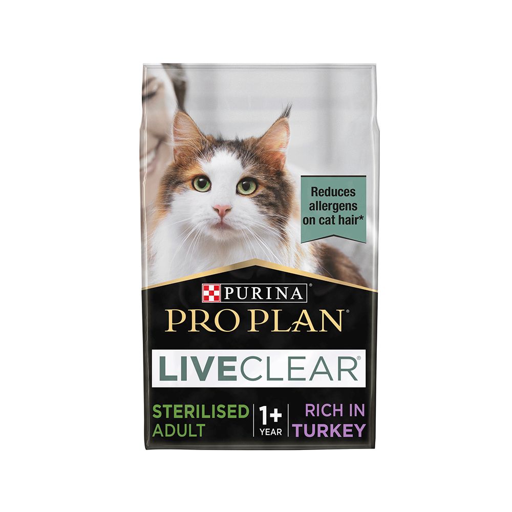 Purina Pro Plan Liveclear Turkey Sterilised Adult Dry Cat Food - 1.4 Kg
