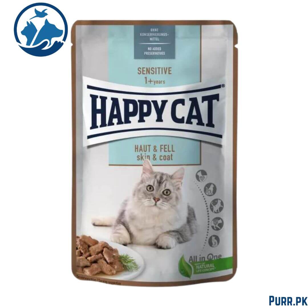 Happy Cat Adult MIS Sensitive Skin &amp; Coat 85 g Pouch