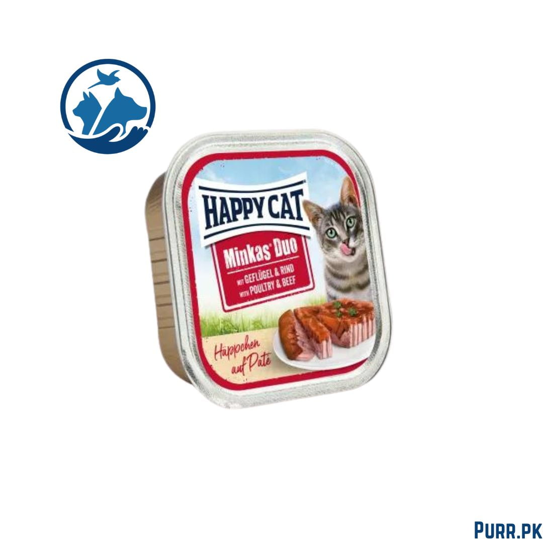Happy Cat Adult Minkas Duo Poultry &amp; Beef 100 g Pate