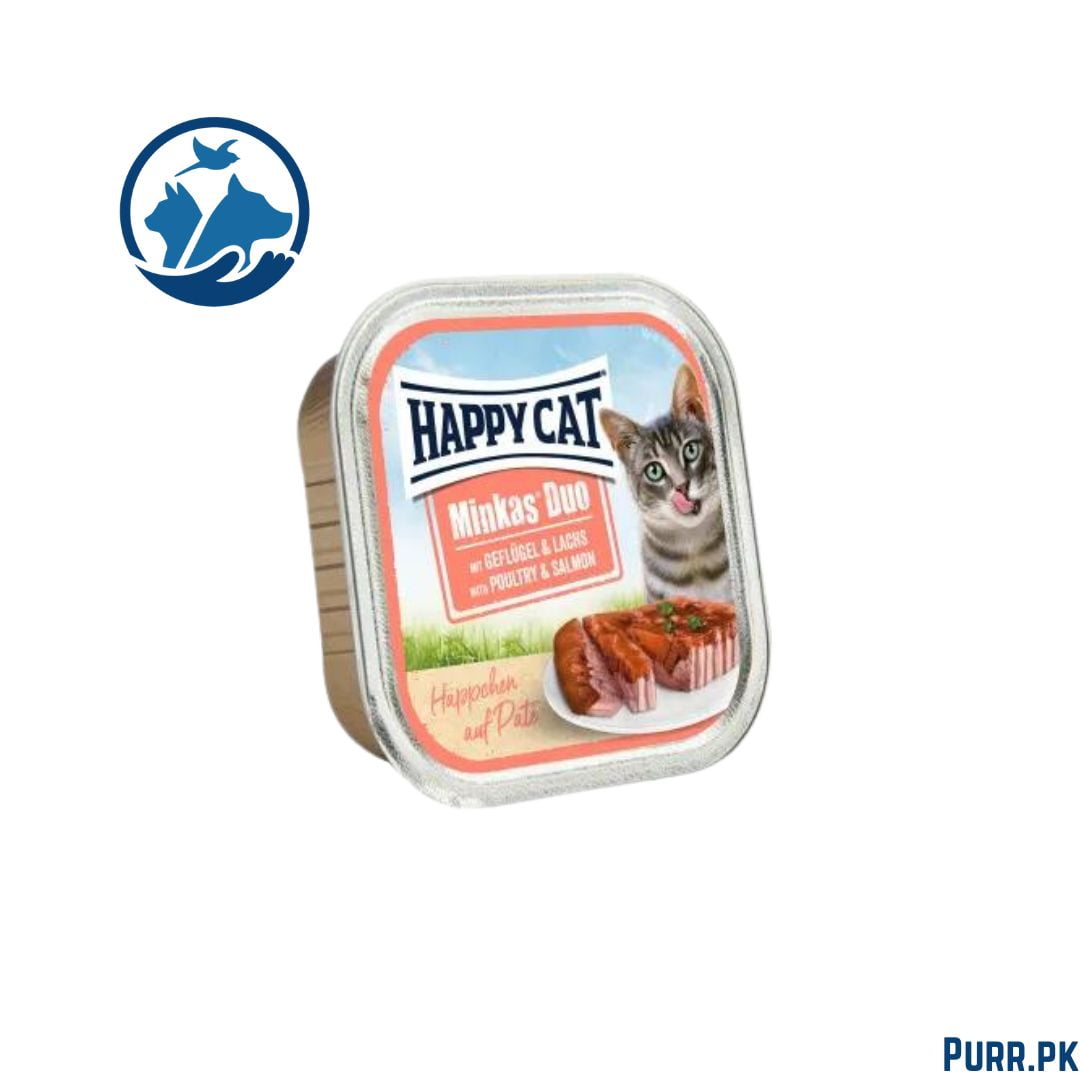 Happy Cat Adult Minkas Duo Poultry &amp; Salmon 100 g