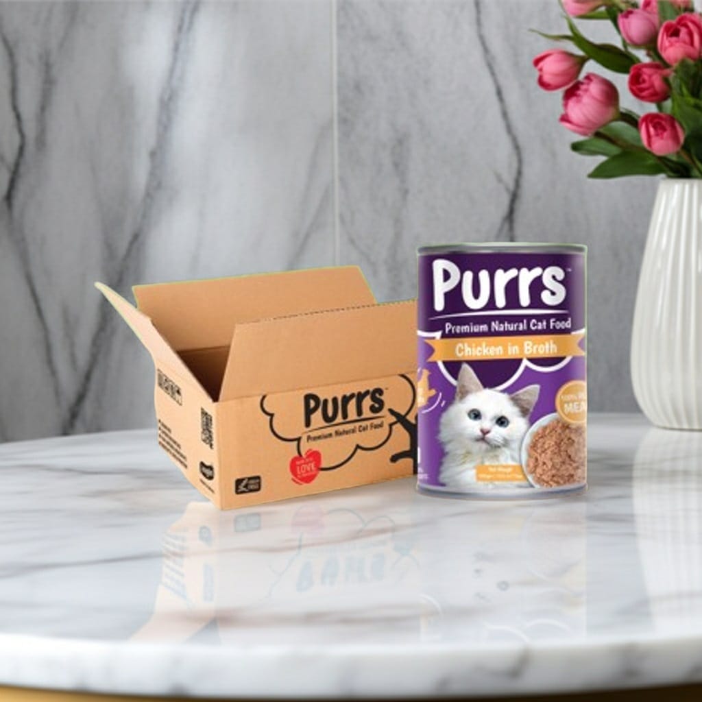 Purrs Wet Cat Food Chicken in Broth