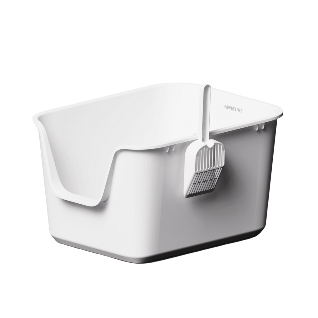 Pawgether Open Cat Litter Box With Scoop
