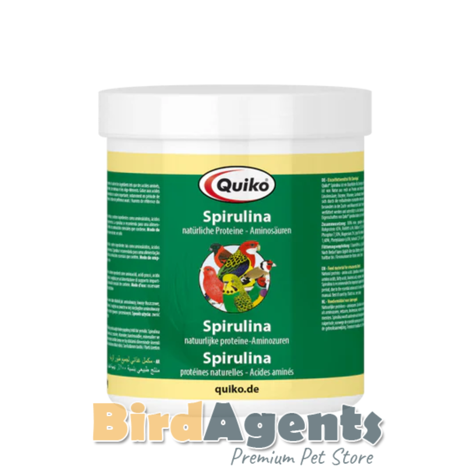Quiko Spirulina β Protein-Rich Single Feed for Ornamental Birds