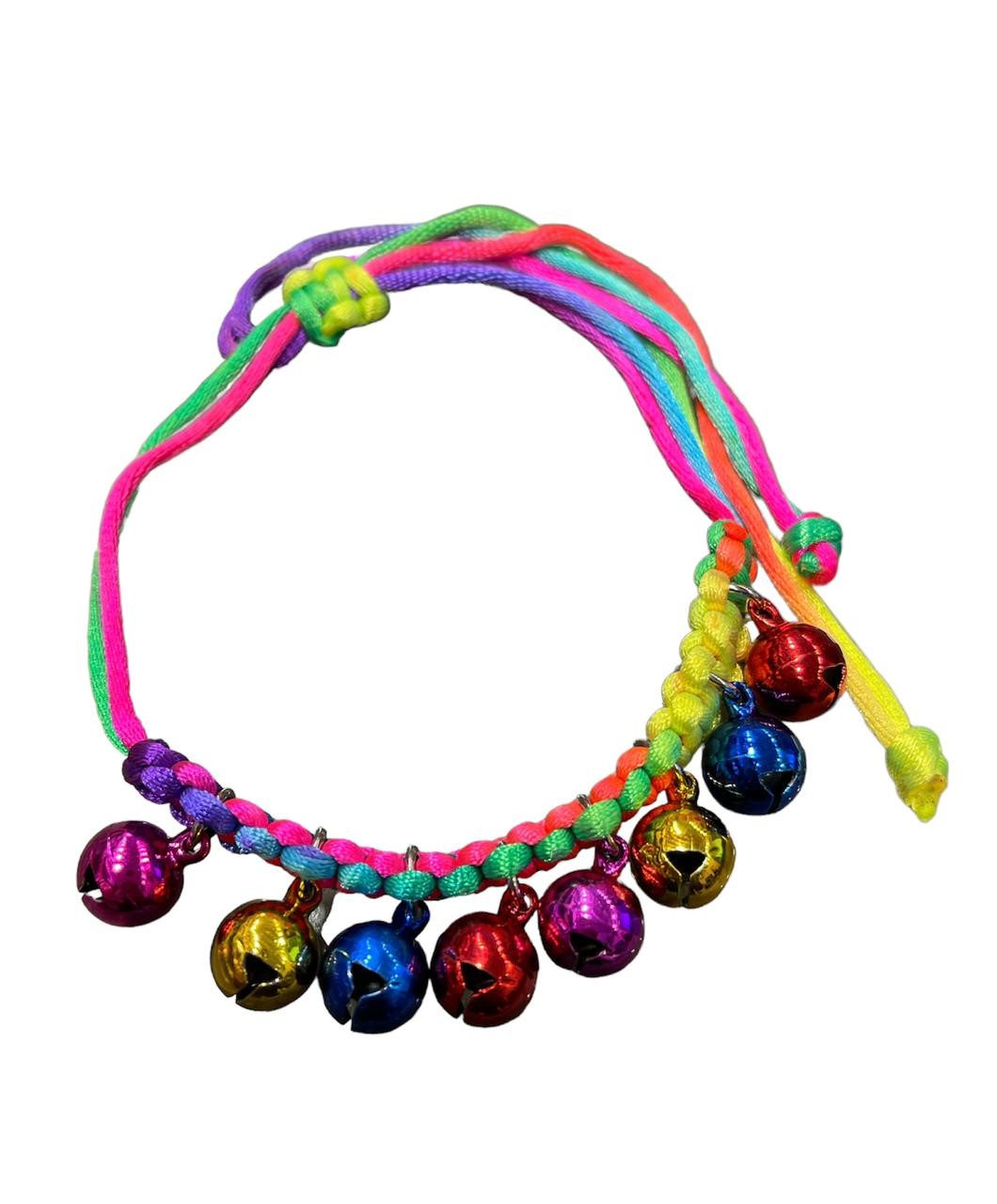 Cat & Puppy Rainbow Necklace with Balls