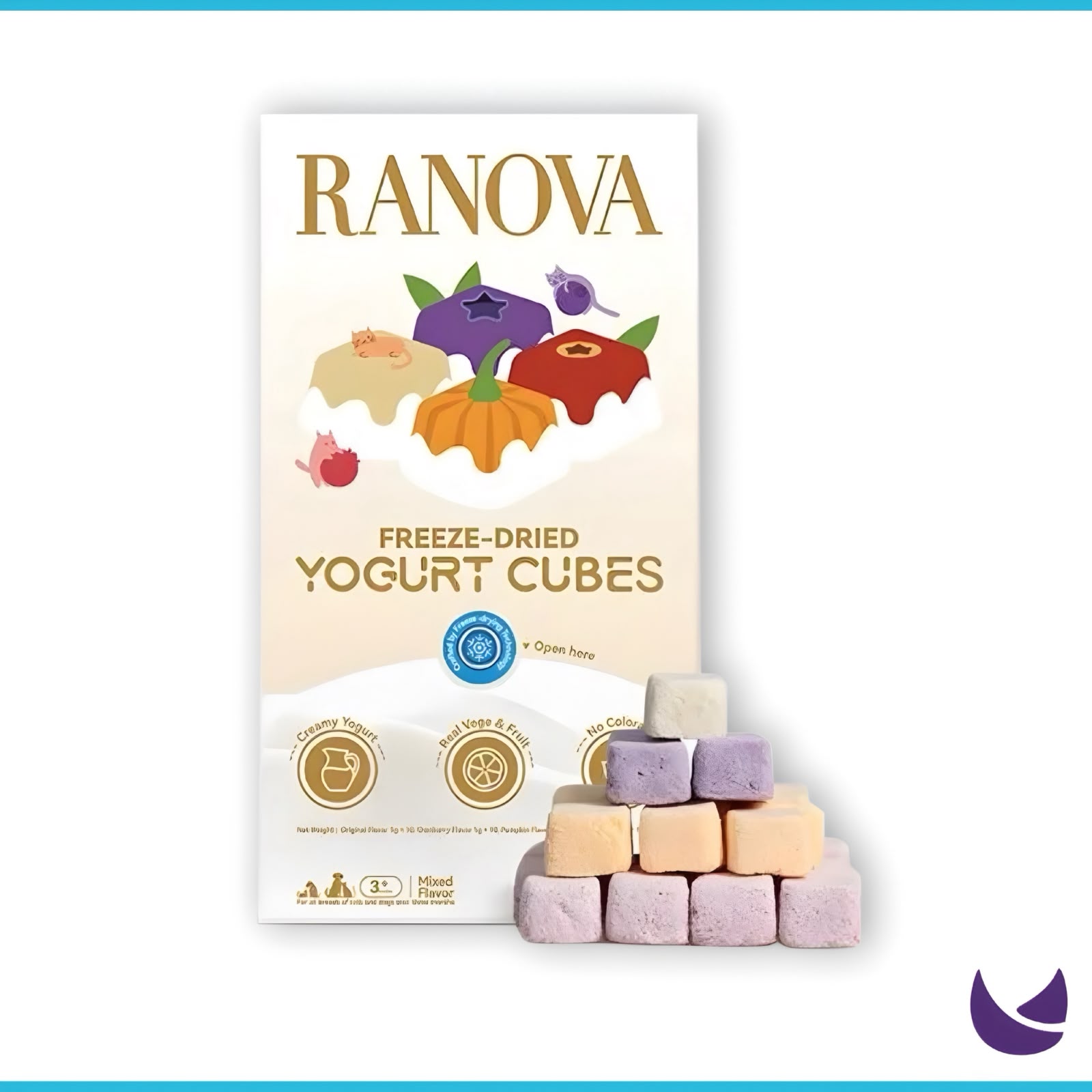 Ranova Freeze-Dried Yogurt Cubes Cat Treats