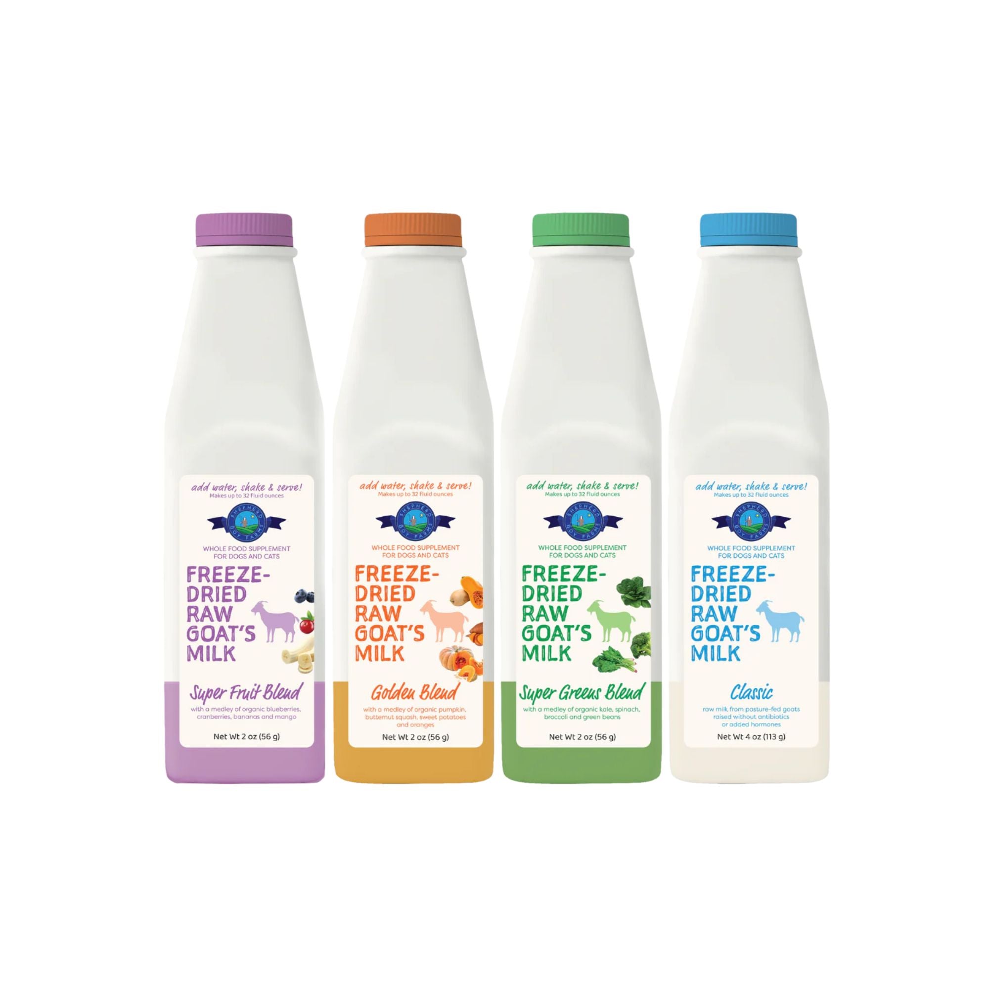 Freeze-Dried Raw Goat's Milk Bundle - 32oz Bottles
