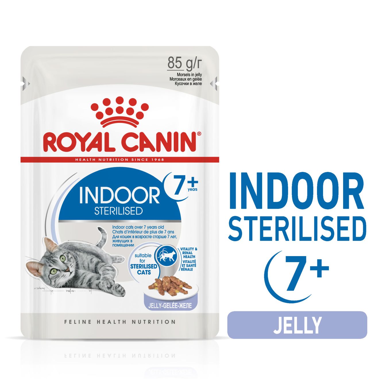 Feline Health Nutrition Indoor 7+ Jelly Wet Food Pouches