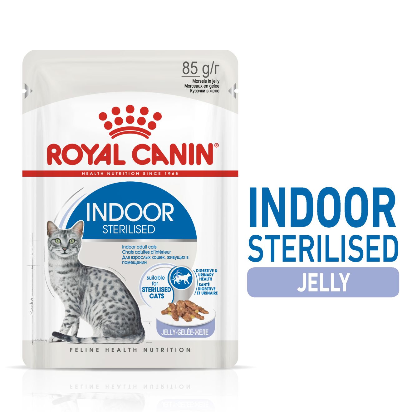 Feline Health Nutrition Indoor Jelly Wet Food Pouches