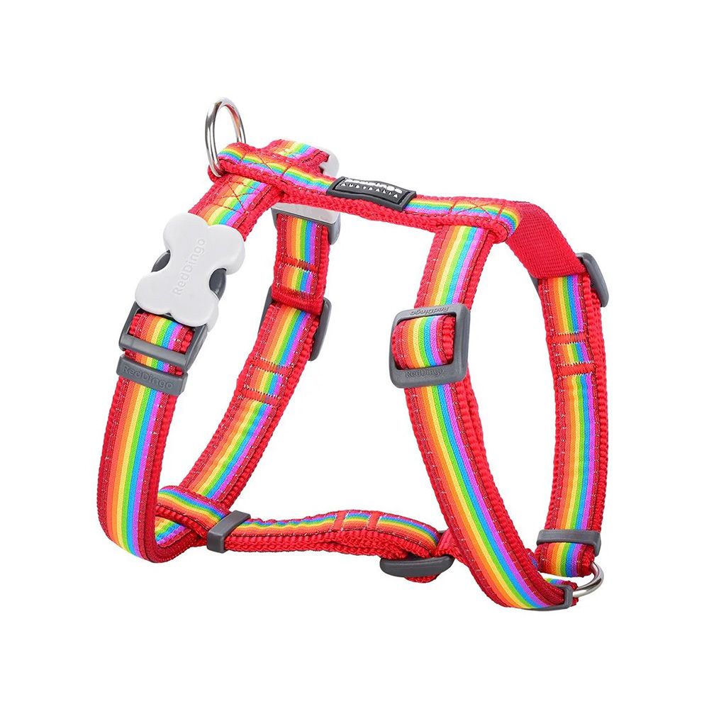RedDingo Rainbow Design Dog Harness - Small - 15 mm