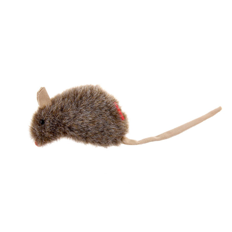 Gigwi - Refillable Catnip (Mouse) With 3 Catnip Teabags In Ziplock Bag