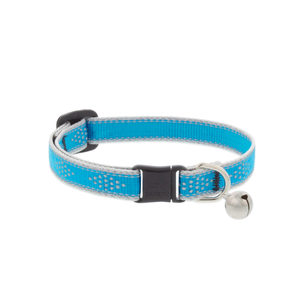 Reflective Safety Cat Collar Blue Diamond