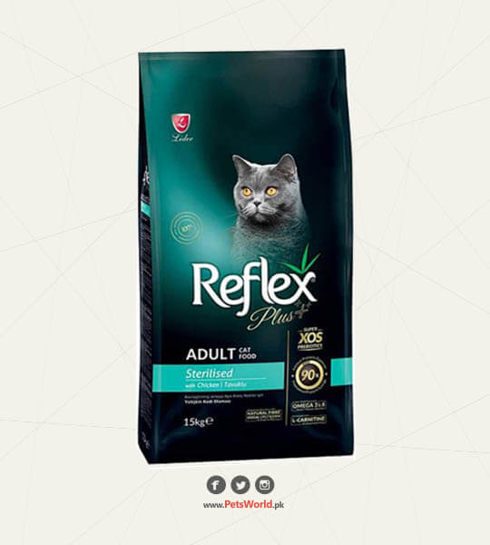 Reflex Plus Adult Cat Food Sterilised with Chicken 1.5 Kg