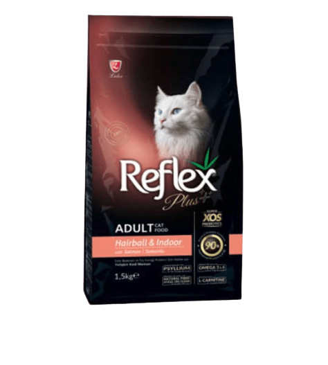 Reflex Plus Anti-Hairball Adult Cat Food with Salmon 1.5kg