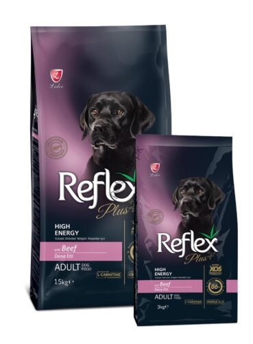 Reflex Plus Adult Dog Food Beef High Energy