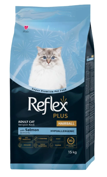 Reflex Plus Hairball Adult Cat Food-Salmon (1.5kg)
