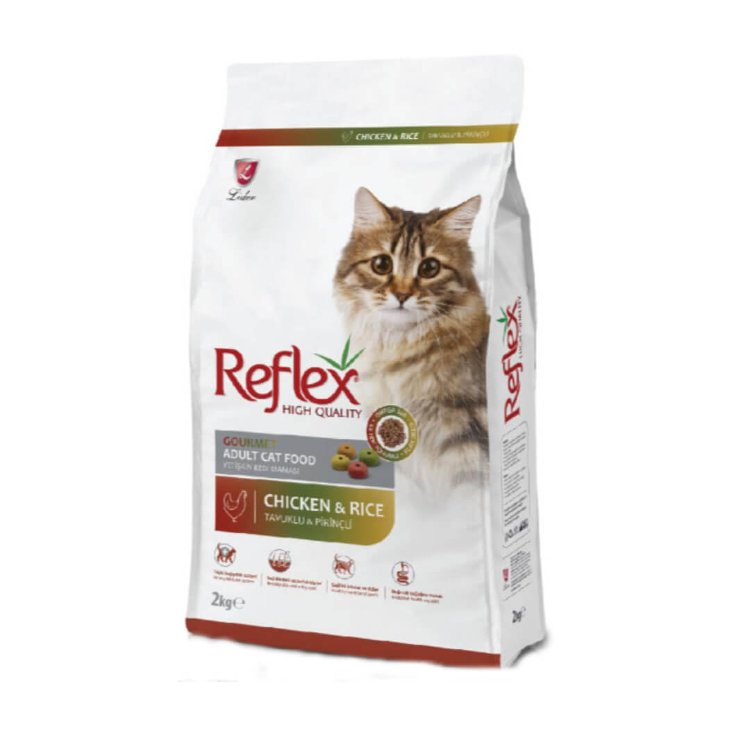 Reflex Adult Cat Food Gourmet Multi Color Chicken & Rice