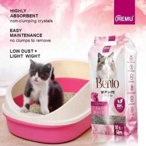 Remu Bentonite Cat Litter-Rose Scent (10L)