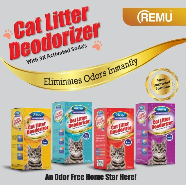Remu Cat Litter Deodorizer with Activated Soda – 500 Grams