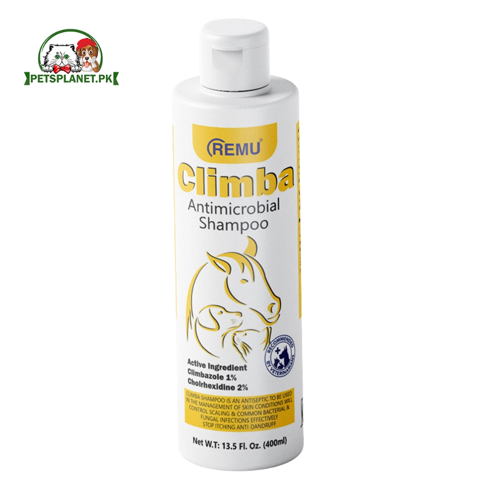 Remu Climba Antimicrobial Medicated Shampoo for Dogs & Cats – Antifungal & Antibacterial Skin Care