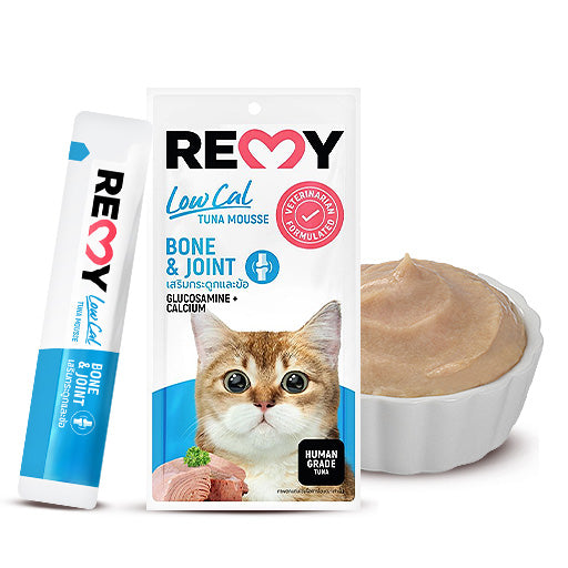 Remy Cat Tuna Mousse Treats, Bone and Joint Support Formula x 1 bag (4 pieces)