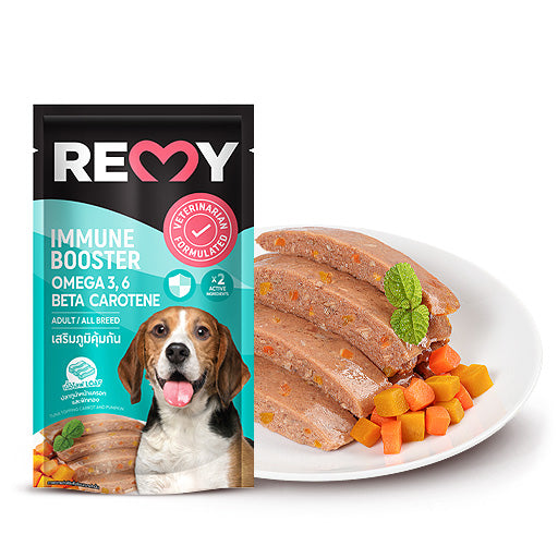 Remy Wet dog food, tuna loaf with carrots and pumpkin, immunity-boosting formula (110g)