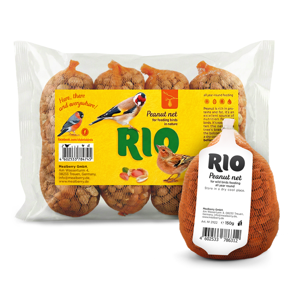 RIO Peanut net for feeding birds in nature 150g
