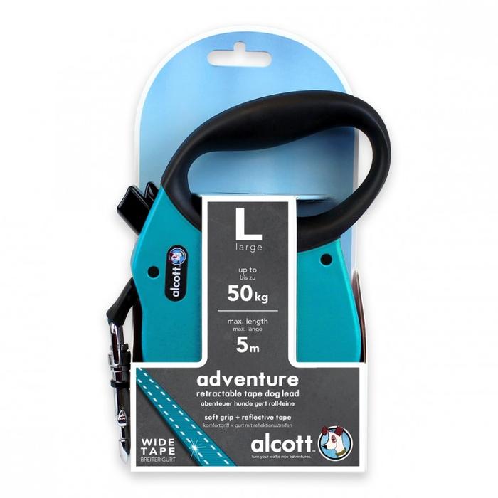Alcott - Adventure Retractable Leash 5M Blue Color