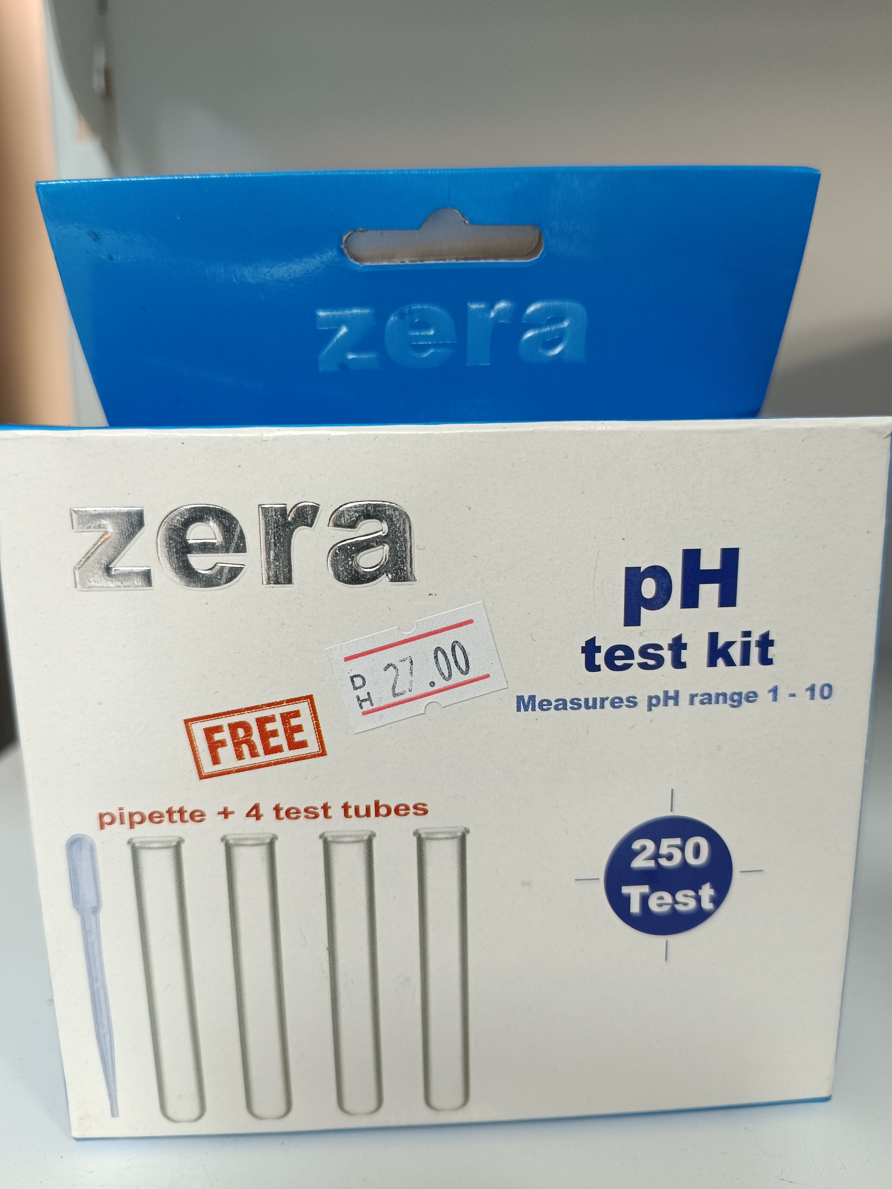 HORIZONE ZERA PH TEST KIT MEASURE PH RANGE 1-10