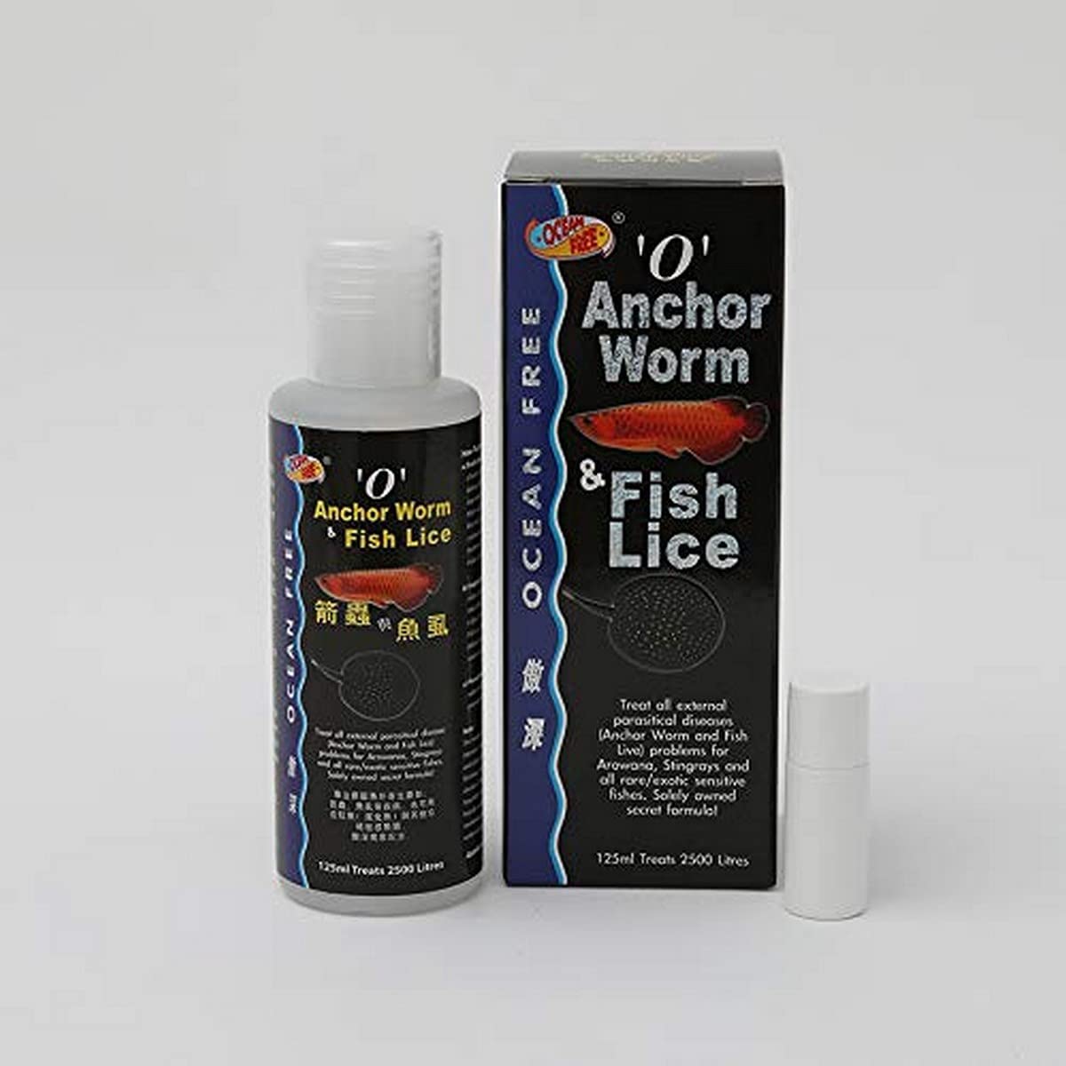 O Anchor Worm and Fish Lice Blue