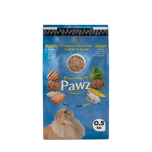 Pawz Premium Quality Cat Food 500gm