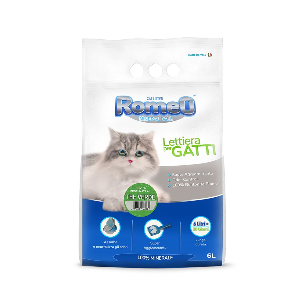 Romeo Mineral Ball Valeriana Scent Cat Litter - 6L