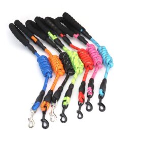 Round Rope Leash Imp Rubber Handle