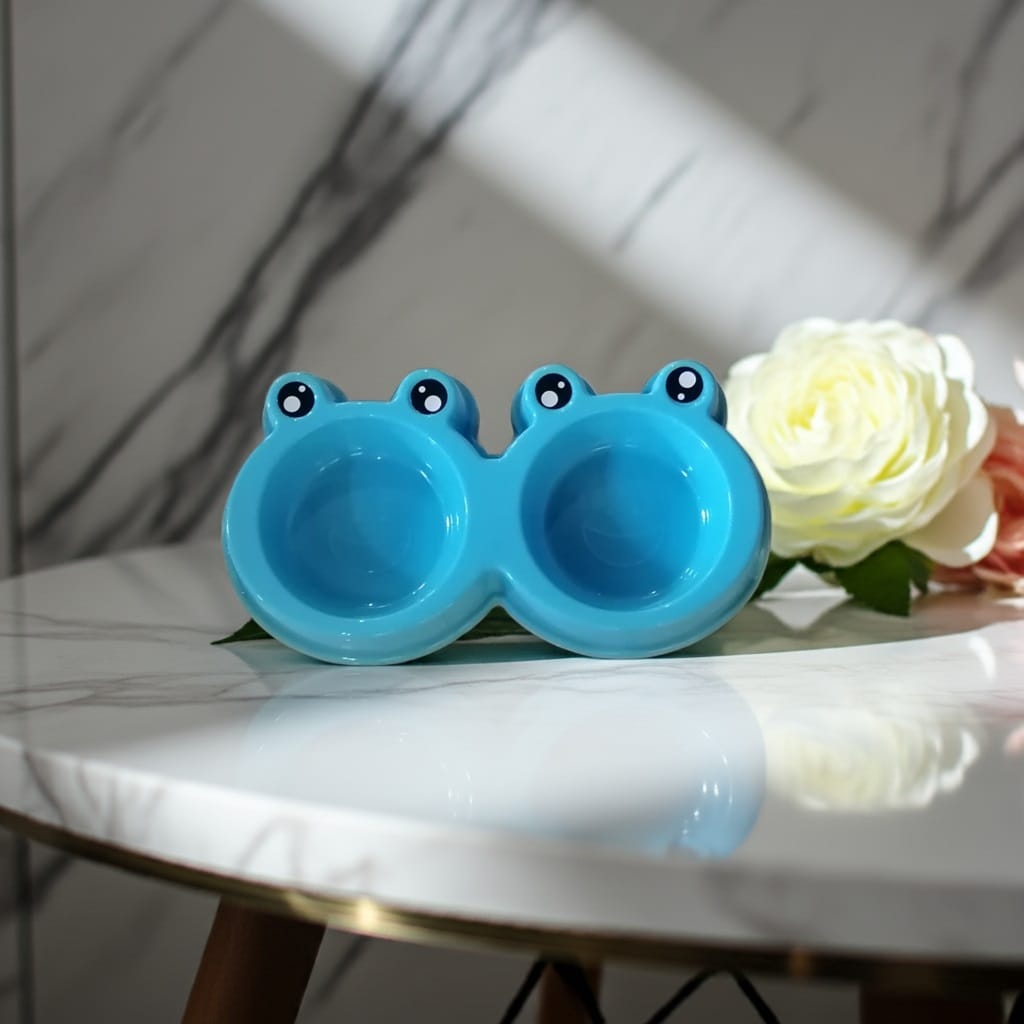Bowl Double Round Shape Cats, Dogs
