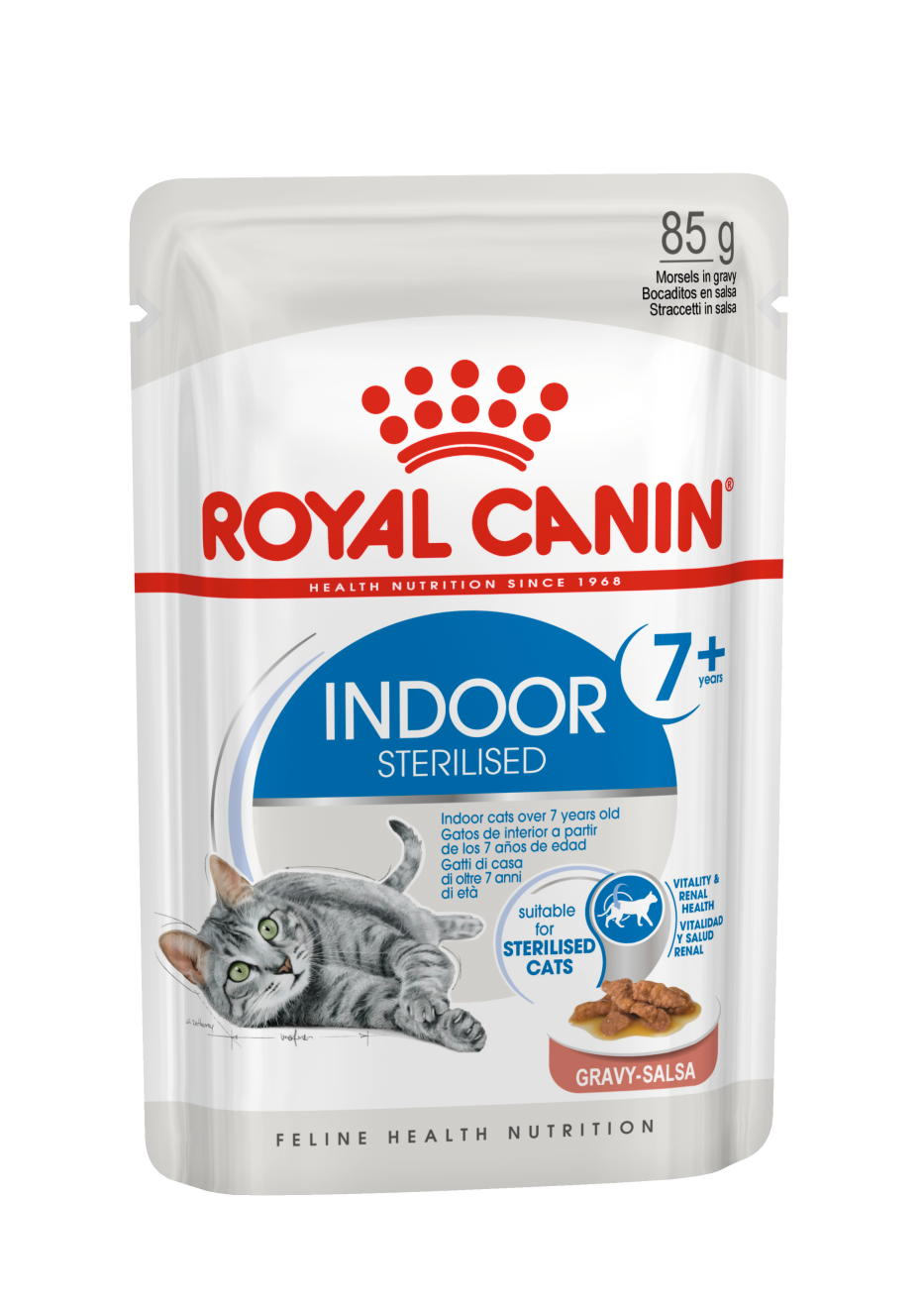 Royal Canin Feline Health Nutrition Indoor 7+ gravy (Cat Wet Food - Pouches)