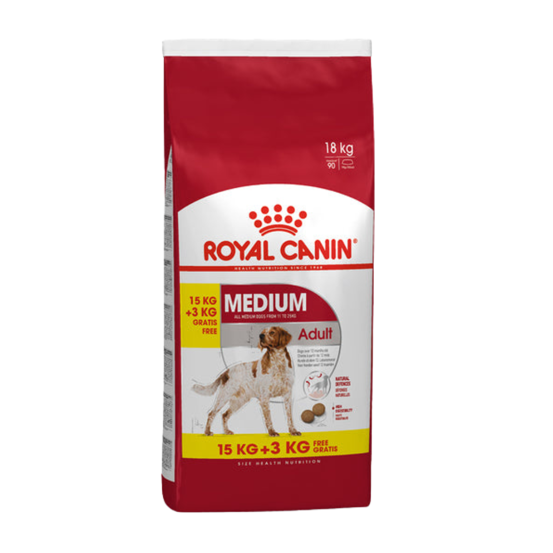 Royal Canin Size Health Nutrition Medium Adult Dog Dry Food 15+3kg