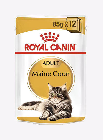 Royal Canin Feline Breed Nutrition Maine Coon (Wet Food - Pouches) 12 x 85g