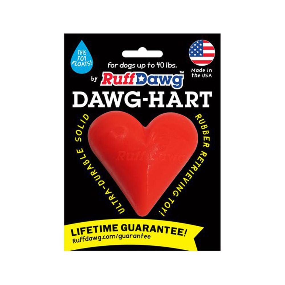 Ruff Dawg Solid Rubber Hart Retrieving Dog Toy for Small and Medium Dogs
