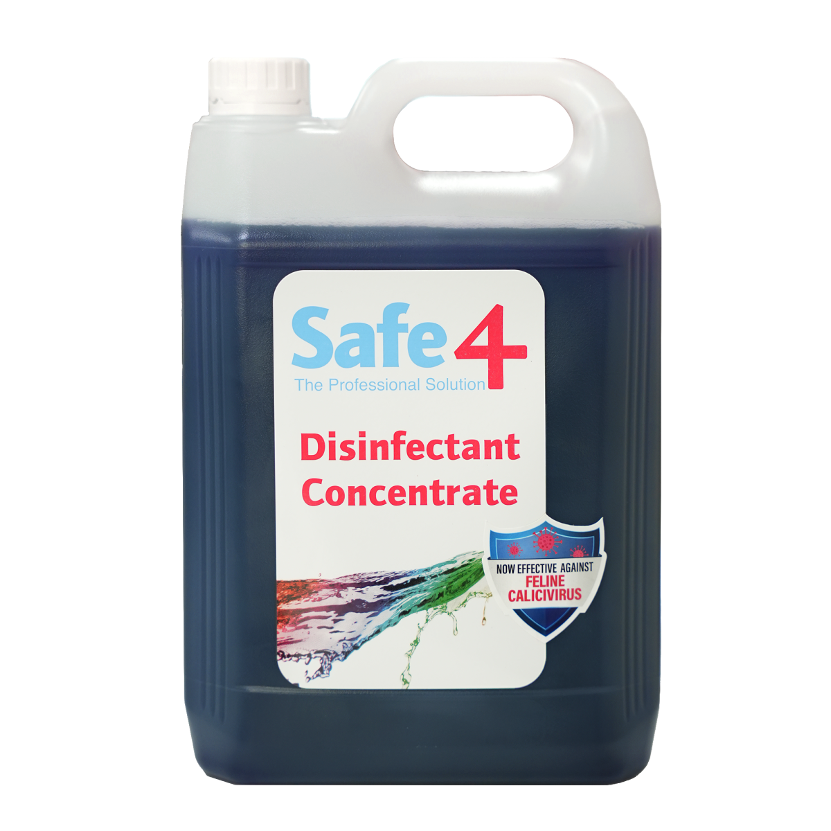 Safe4 Concentrated Disinfectant Cleaner, Freshmint Scent, Enhanced Formula, 5 L