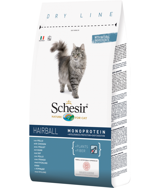 SCHESIR Cat Dry Food Hairball Chicken