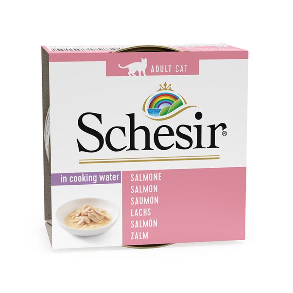 Schesir Salmon in Cooking Water Canned Cat Food - 85 g