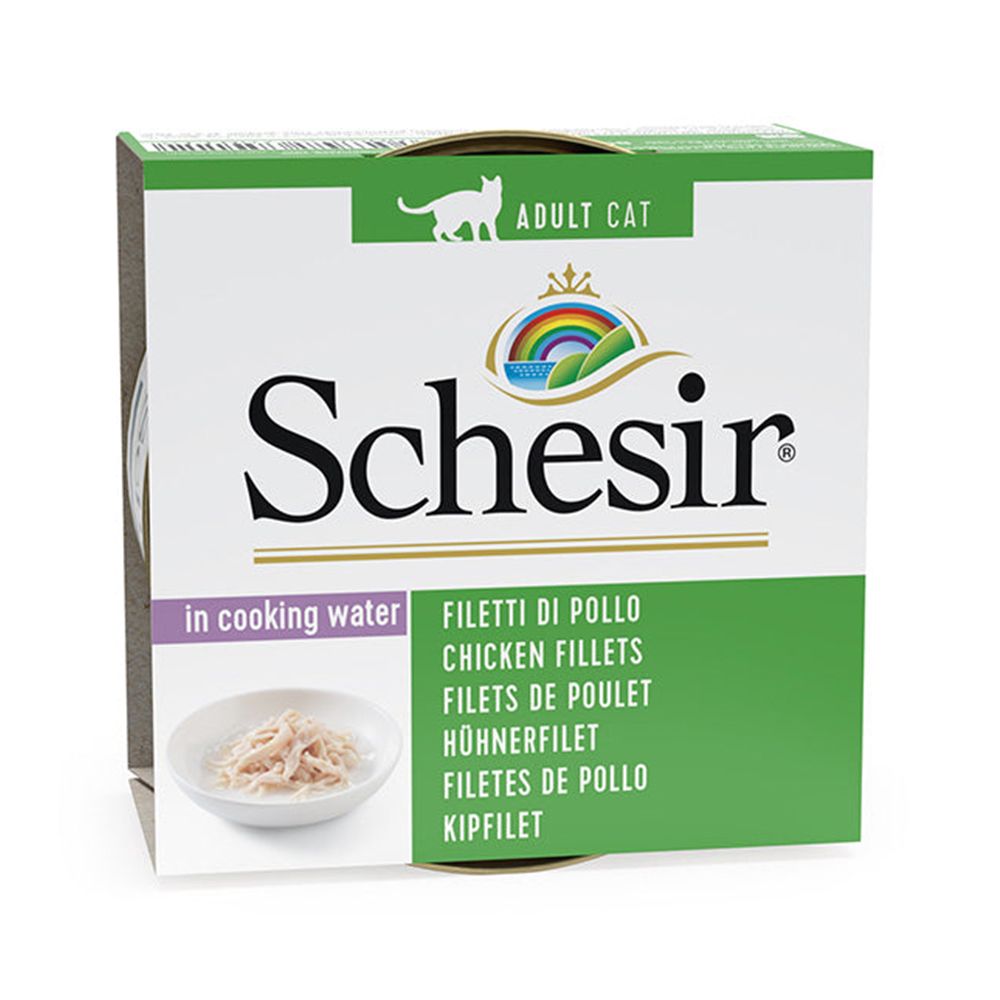 Schesir Chicken Fillets Natural Style Cat Food - 85g - Pack of 12