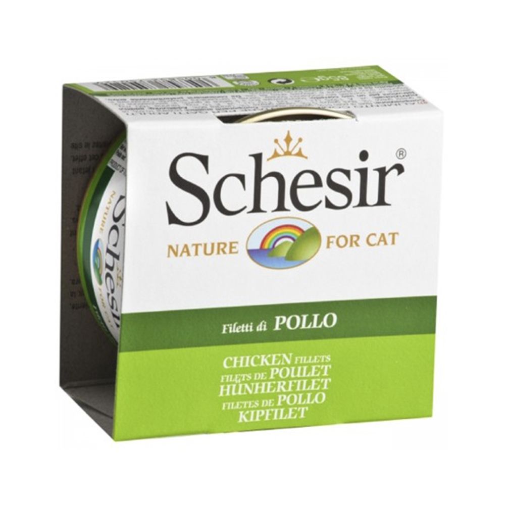 Schesir Chicken Fillet in Jelly Canned Cat Food - 85 g - Pack of 12