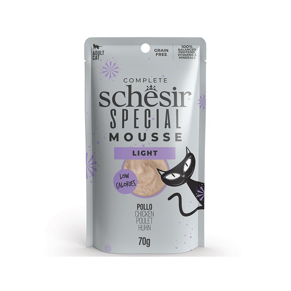 Schesir Special Mousse Light Chicken Cat Food Pouch - 70 g