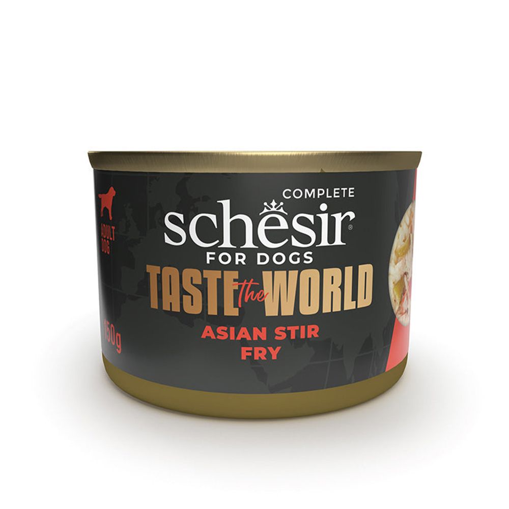 Schesir Taste The World Asian Stir Fry Broth Canned Dog Food - 150 g