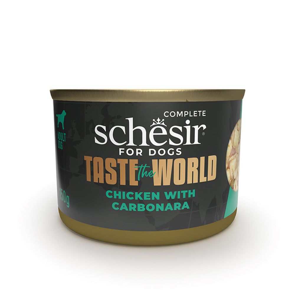Schesir Taste The World Chicken with Carbonara in Broth Canned Dog Food - 150 g