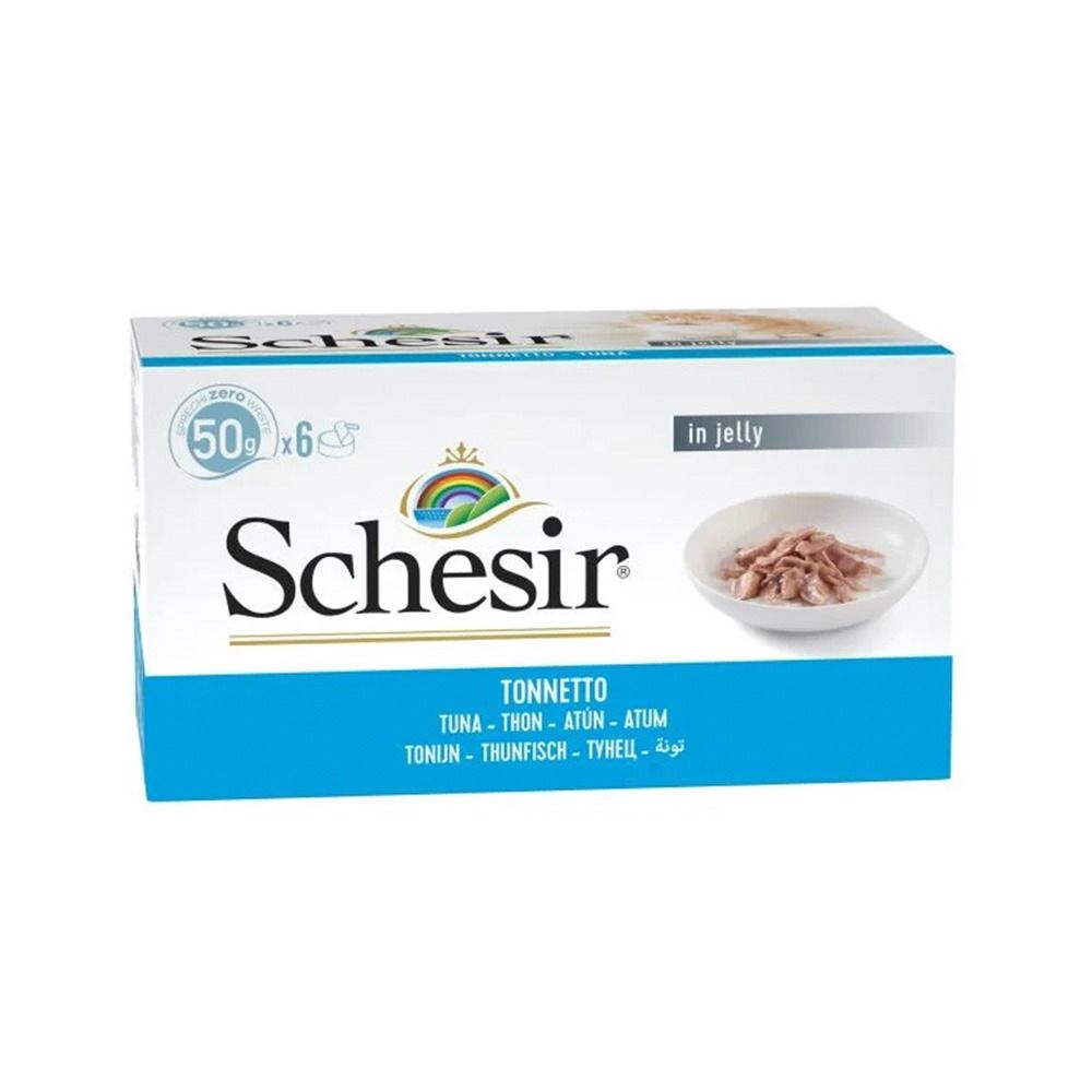 Schesir Tuna Fillet Cat Food - 50g - Pack of 6