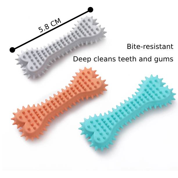 Pets Lounge Spiky Bone Chew Toy for Dogs – Teething Relief, Dental Cleaning & Interactive Play
